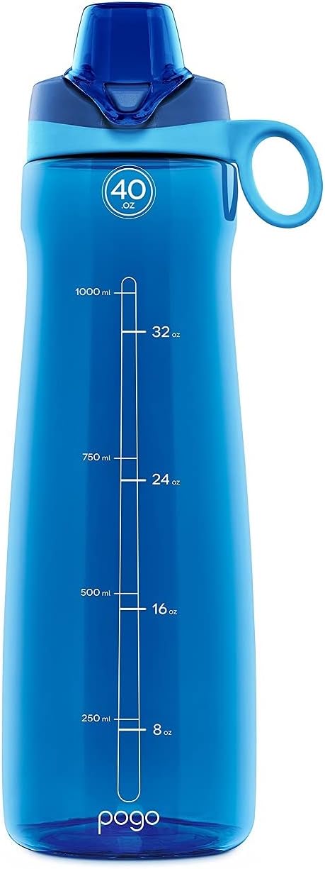 Pogo BPA-Free Plastic Water Bottle with Chug Lid: Sports & Outdoors