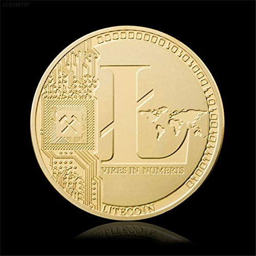 ELECTROPRIME 5620 Gold Art Commemorative Coins Collectible Litecoin Ornaments Souvenir Coin
