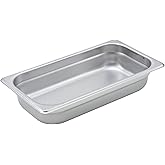 Winco Steam Table Pan, 1/3 size x 2-1/2 inch deep [SPJM-302]