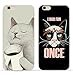 iPhone 6 Plus/6S Plus Case (5.5 inch),Blingy's Cats Style Series Printed Flexible Soft Slim Rubber TPU Case for iPhone 6 Plus/6S Plus (Coffee Cat)
