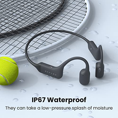 Mojawa Aerra Bone Conduction Sport Headphones, IP67 Waterproof Workout Earphones, Open-Ear, Wireless Bluetooth With Mic, Secure And Comfortable For Running And Cycling, Black - View #4