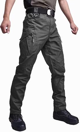 Amazon Co Jp Kefitevd カーゴパンツ メンズ アウトドア タクティカル ミリタリーパンツ 軽量 リップストップ ハイキングパンツ マルチポケット付き 服 ファッション小物