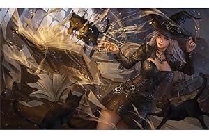 Fantasy North - Lilibeth's Casual Conjuring - TCG Trading Card Game Playmat and Mouse Pad - 24 x 14 inches - Perfect for Magic MTG Commander Pokemon Yugioh and Other Card Games
