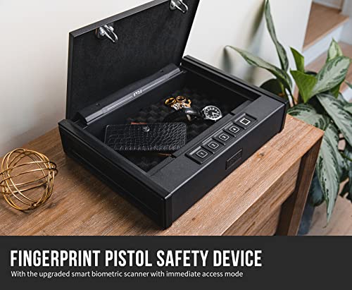 RPNB Biometric Fingerprint Gun Safe for Pistols, Quick-Access Pistol