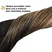 GOO GOO Clip in Hair Extensions Real Human Hair, Remy Human Hair Extensions Clip ins for Women, Natural Human Hair, 22inch 120g 7Pcs, 2/6/18 Balayage Brown to Dirty Blonde