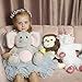 BSTAOFY 13'' Light up Elephant Stuffed Animals Glow LED Elephant Soft Plush Toys Night Light Companion Birthday Christmas for Kids Boys Girls