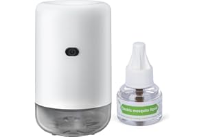Ddrihlees Mosquito Repeller, USB Electronic Mosquito Repellent Indoor Use, Includes 280 Hr Mosquito Repellent Refill, DEET-Free, Highly Effective, for Home, Bedroom, Office, Car