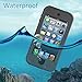 Meritcase Waterproof Case with Kickstand and Built-in Screen Protector for Apple iPod Touch 5/ 6/7 for Swimming Snorkeling Surfing- Black