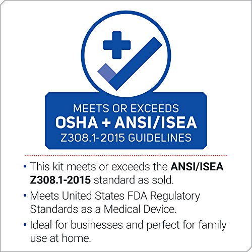 Care Science First Aid Kit Professional + All Purpose, 351 Pieces - Meets OSHA ANSI 2015 Guidelines with Wall Mount. Professional Use for Work, School, Home, Car, Survival, Camping, Hiking, and More