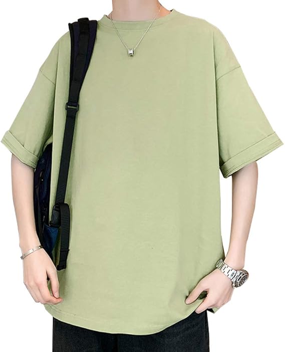 Amazon Tシャツ メンズ 半袖 夏 無地 Tシャツ メンズ 大きい サイズカジュアル トップス 丸襟 柔らかい 快適 人気服 メンズ Tシャツ カットソー 通販