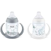 NUK Learner Cup, 5oz, 2-Pack, Elephant/Zebra