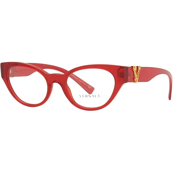 Versace VE3343 5430 Eyeglasses Women's Bordeaux Full Rim