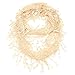 Falari Women Lace Infinity Loop Scarf With Fringes Polyester Cream YH15-12