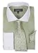 George's Small Check Pattern Fashion Dress Shirt With Woven Tie Set AH624 Apple-16-16 1/2-34-35