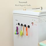 Neosmuk Black Magnetic Hooks Heavy Duty 4 Pack 45kg Extra Strong with Metal Hook view 4