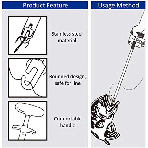 Easy Fish Hook Remover Tools - 2019 New Squeeze-Out Fish Hook Separator Tools, Portable Easy Reach Fishing Hooks Extractor, Fast Decoupling,2 Pack - Thumbnail 4