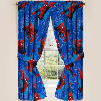 Marvel Ultimate Spiderman Spider Man Panels Drapes Curtains Set