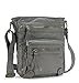Scarleton Crossbody Bags for Women Travel Bag Purses and Handbags Multi Pocket Shoulder Bag Ultra Soft Faux Leather, H1693_24 - Grey