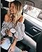 Blooming Jelly Women's Puff Sleeve Off The Shoulder Striped Shirt Tops