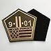 KKA SpaceAuto Never Forget The September 11 Attacks The Pentagon 9/11 Nation Tactical Morale Desert Badge Hook & Loop Embroidery Patch 3.42