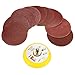 INSMA 100PCS 2 Inch Sander Paper Sanding Discs with 1/8'' 6mm Shank M6 Backer, Aluminum Oxide PSA Sandpaper Hook and Loop Pads, Self Stick Polishing Pad, for Grinder Rotary Tool