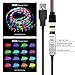 Black PCB TV BackLight Kit,Computer Case LED Light,eTopxizu 6.6Ft Multi-colour 60leds Flexible 5050 RGB USB LED Strip Light with 5v USB Cable And Mini Controller For TV/PC/Laptop Background Lighting