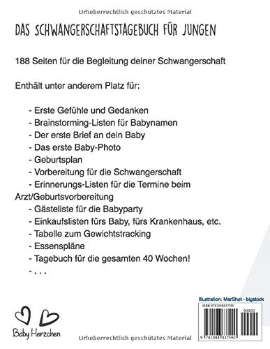 Tagebuch Zur Schwangerschaft Baby Junge Wird Geladen