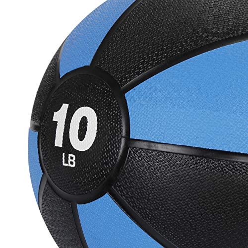 F2C 10 lbs Medicine Ball Workout Med Ball for Core Strength, Balance