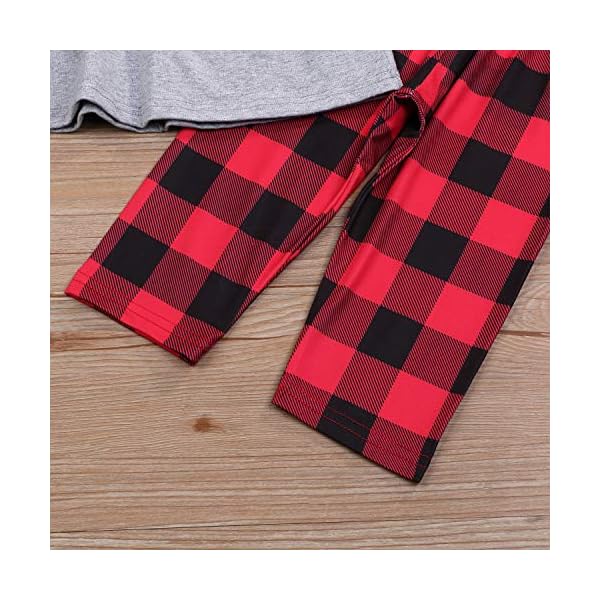 Christmas Clothes Kids Toddler Baby Girls Long Sleeve Snowman Dress Shirt Snowflakes Pants Fall Winter Outfit Set (12… - Image 8