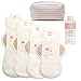Hesta FDA Registered Organic Reusable Cloth Natural Sanitary/Menstrual Pads,Starter Value Kits PMS Relief (4Pads/Brown/Pouch/Detergent)