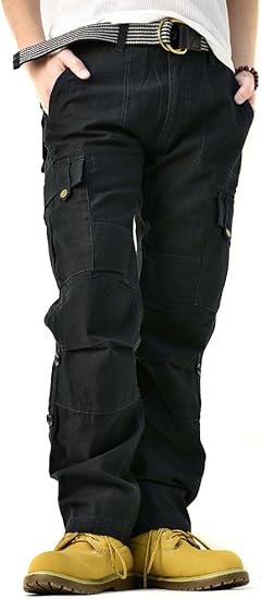 Amazon フラグオンクルー Flag On Crew メンズ ベルト付 バックツイル 2way レングス カーゴパンツ クロップドパンツ B5z ロングパンツ 通販