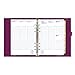 Filofax 2016 A5 Organizer, Domino Patent Aubergine with Spots, 8.25 x 5.75