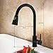 Kitchen Faucet with Sprayer,Single Handle Matte Black Pull Out Kitchen Faucet, 360° Rotate Single Level Stainless Steel Kitchen Sink Faucet with Pull Down Sprayer
