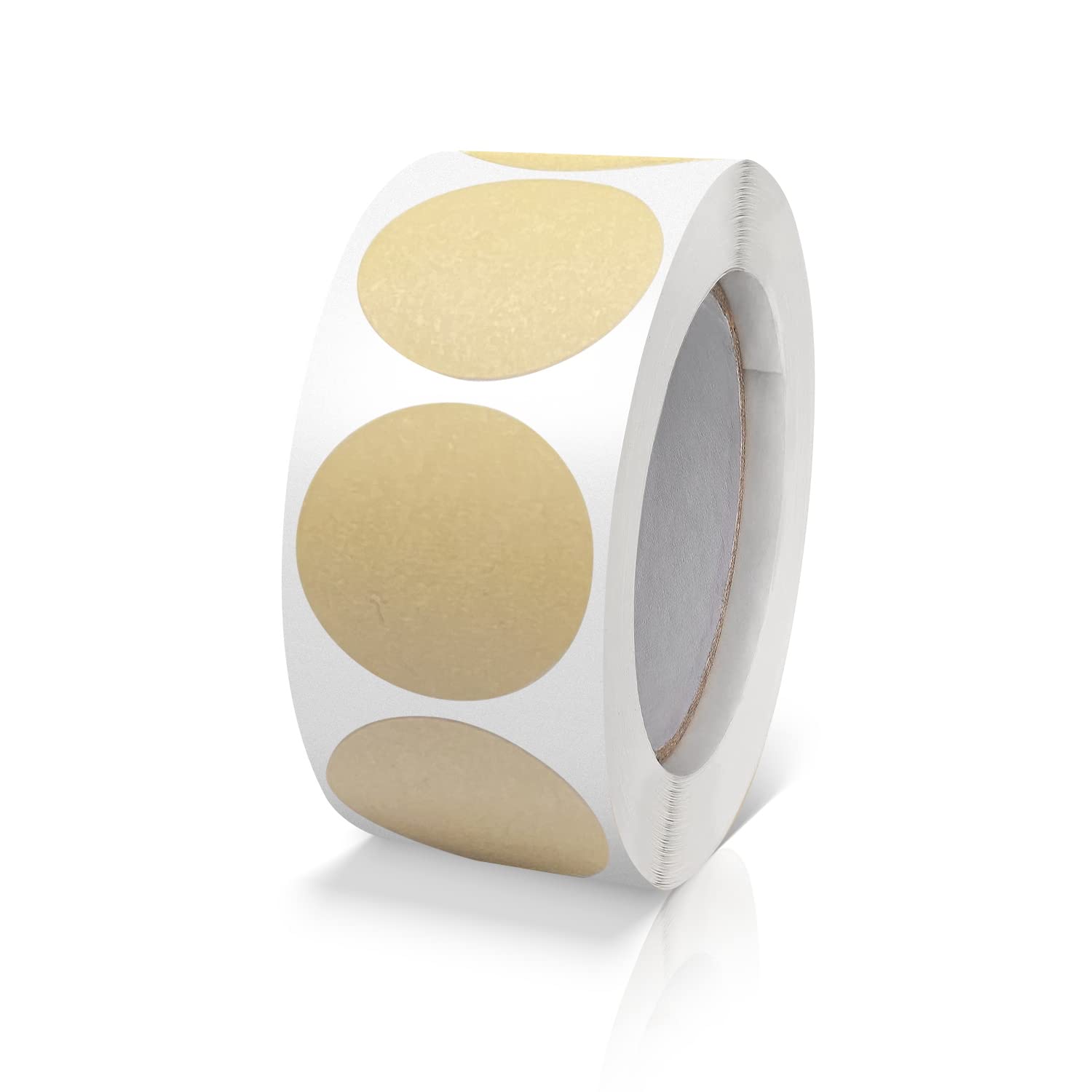 Round Stickers Kraft 25 mm Circle Labels Colour Coding Dot Vinyl Floor Sticker Waterproof Removable Roll of 500