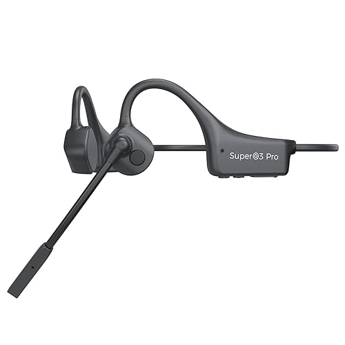 Bone Conduction Headphones with Mic,Bluetooth Headset with Noise