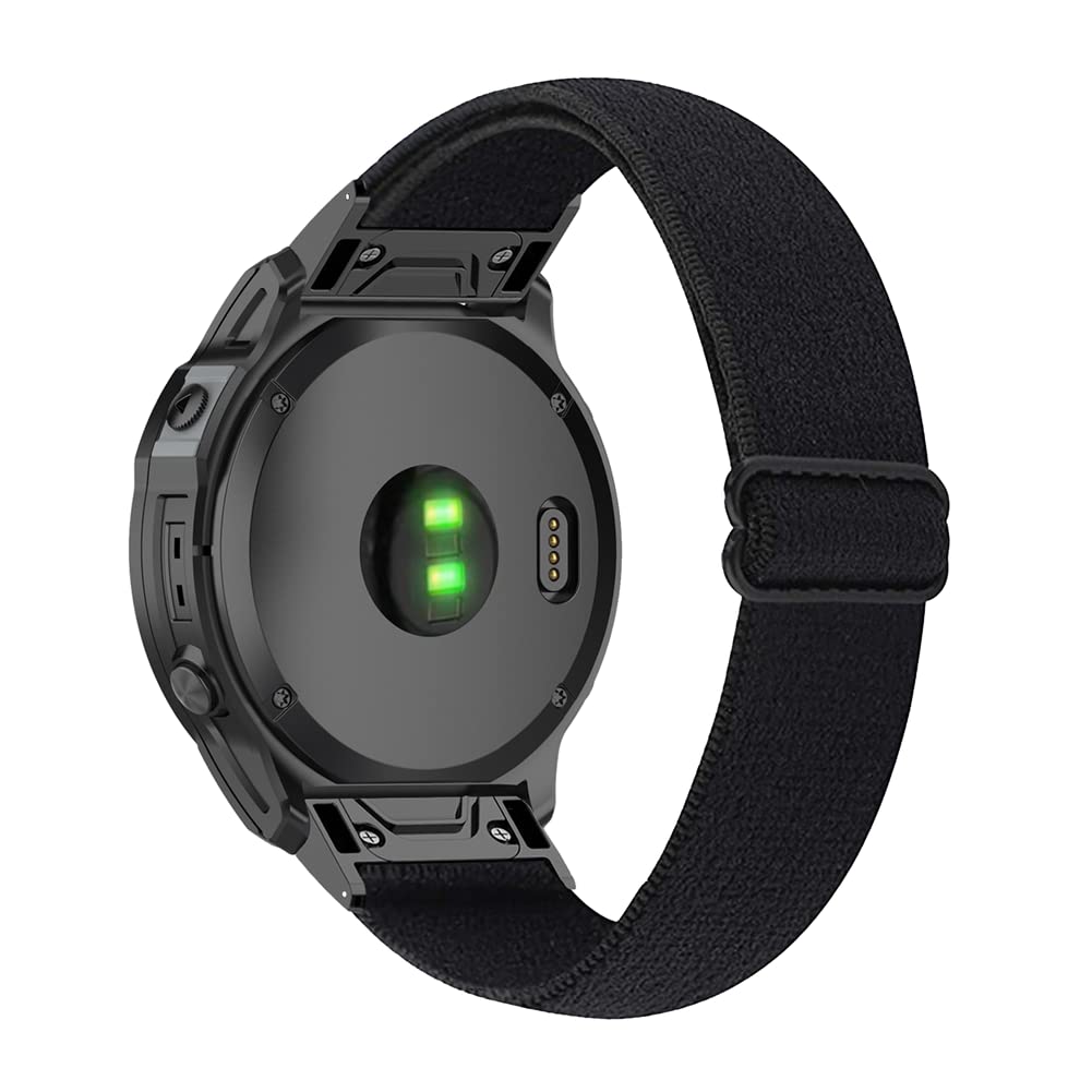 Tyogeephy Elastic Bands Compatible with Garmin Fenix 7S/7S pro/instinct 2S/Fenix 6S/Fenix 6S Pro/Fenix 5S Plus, Soft Adjustable Stretchy Strap Sports Replacement Wristband for Fenix 7S