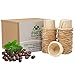 iPartsPlusMore Natural Unbleached Paper Coffee Filters Inserts for Reusable Pods - Disposable Paper Liners Universally Compatible with Single Serve Keurig K Cup Filters Alternative to Plastic (300 Ct)
