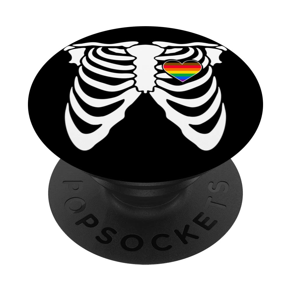 Philadelphia rainbow - Gay Skeleton - sexual Identity PopSockets Swappable PopGrip