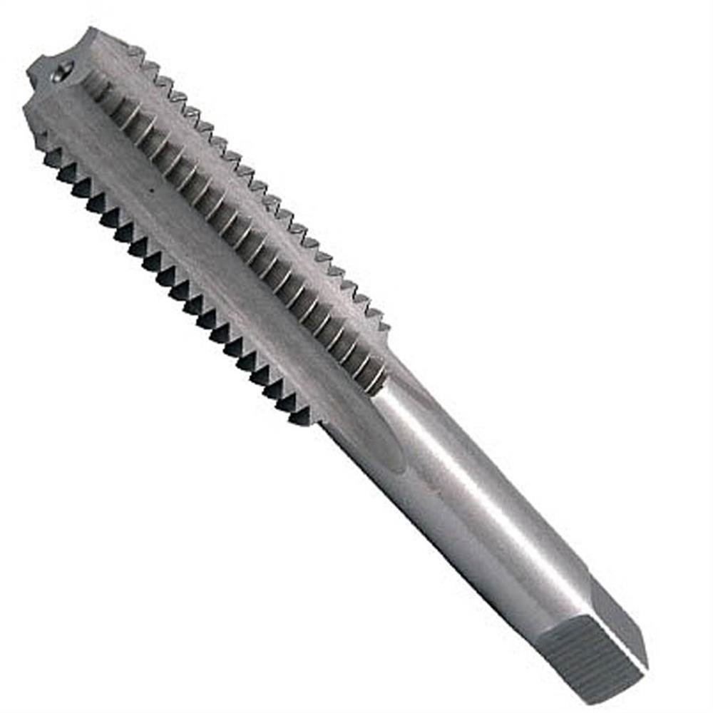 Dormer E100M4NO8 Series E100 HSS Straight Flute Serial Hand Tap Metric with Bright Finish, DIN352 Standard, NO8, M4 x 0.70 mm Thread, 45 mm Length