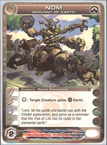Chaotic NOM, Servant of Earth Creature-Danian Elementalist Secrets Deck Card # 41 (Random Stats)