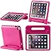 i-Blason New iPad 9.7 Case 2018/2017, New Apple iPad 9.7 inch 2017/2018 Case for Kids ArmorBox KIDO Series Lightweight Super Protective Convertible Stand Cover (Pink)