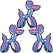 U-Sky Sew or Iron on Patches, 3pcs Cute Dog Design Embroidery Patches for Clothing, Funny Animal Motif Iron Patches for Backpacks, for Clothing Repairing, for Covering Logo, Size: 2.9x2.6 inch