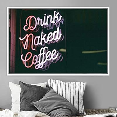 signwin Framed Canvas Wall Art Illuminated Words 3D...