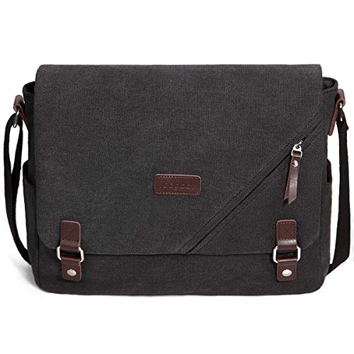 ibagbar Canvas Laptop Messenger Bags 14 Inch Crossbody Shoulder Bag