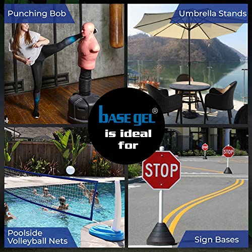 BaseGel Polymer for Basketball Goal and Outdoor Indoor Sign Hoops Bases