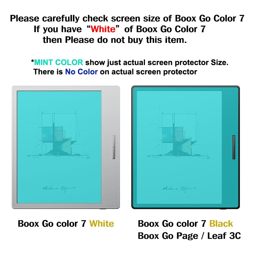 Healing Shield Screen Protector for Onyx Boox Page/Boox Go Color 7 Black/Leaf 3 Light Anti Glare Paper Texture Feeling Matte Film- AG Light Paper Page