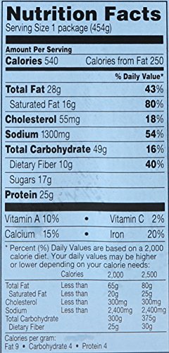 Hungry-Man Salisbury Steak, 16 oz (frozen)