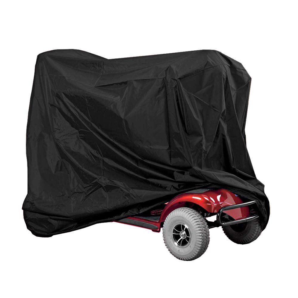 Mobility Scooter Cover Heavy Duty Waterproof Cover Wheelchair & Electric Scooter Storage Protective Cover Outdoor Rain Cover for Disability Scooters to Prevent Rain Wind Dust Sun 190x71x117CM