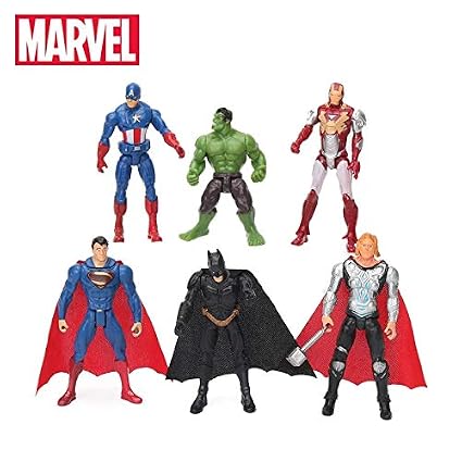Amazoncom 6pcs 105cm Marvel Toys The Avengers Figure Set