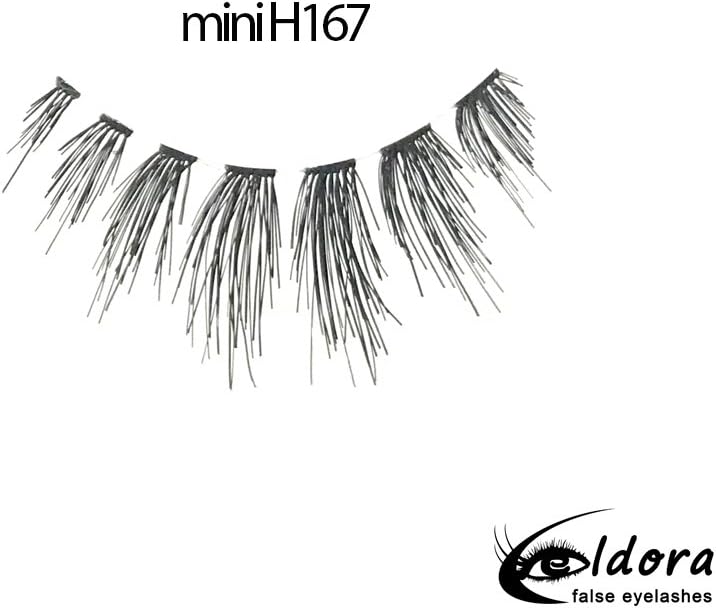 Eldora False Eyelashes NEW mini H167, Black